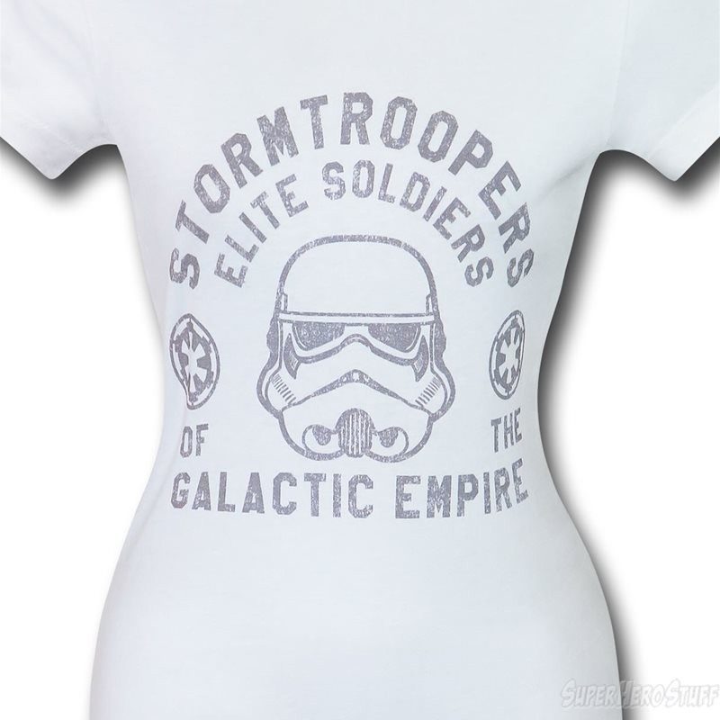 Women's Rogue One Elite Troopers tee available at SuperHeroStuff