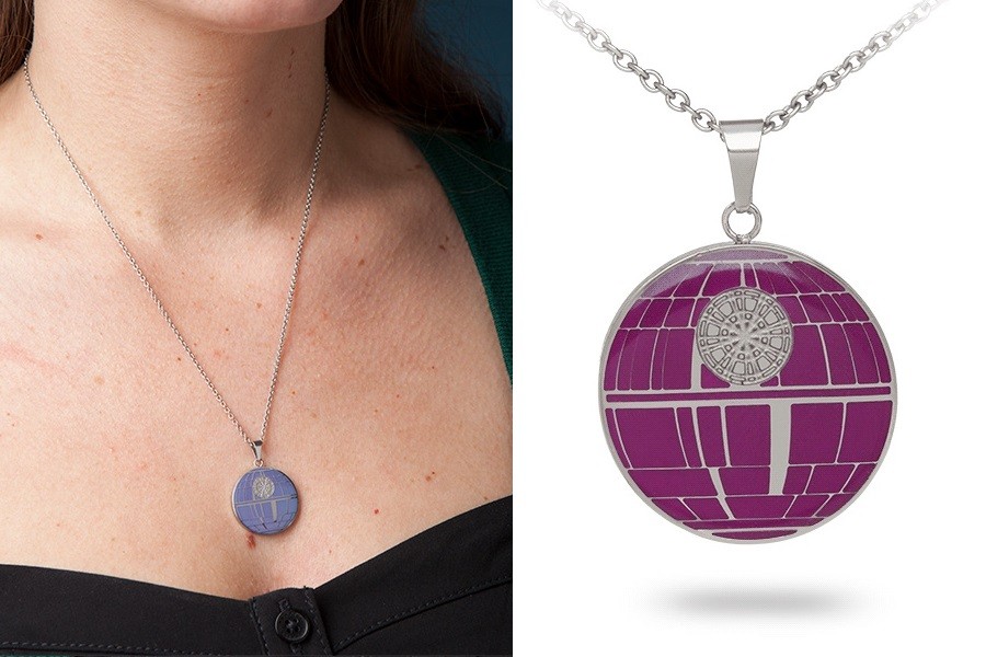 Death Star mood necklace available at ThinkGeek