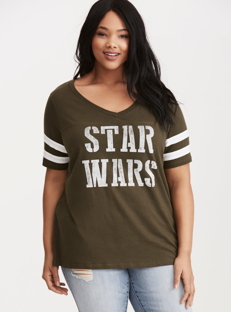 Women's Star Wars football plus size tee available at Torrid