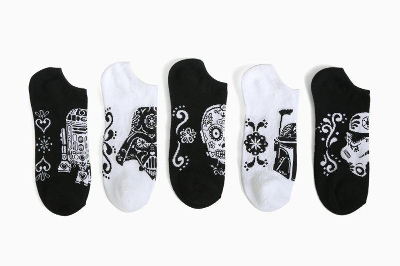 Sugar skull Star Wars ankle socks available at Torrid
