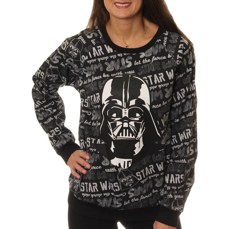 Women's Star Wars Darth Vader pullover sweater available on Amazon