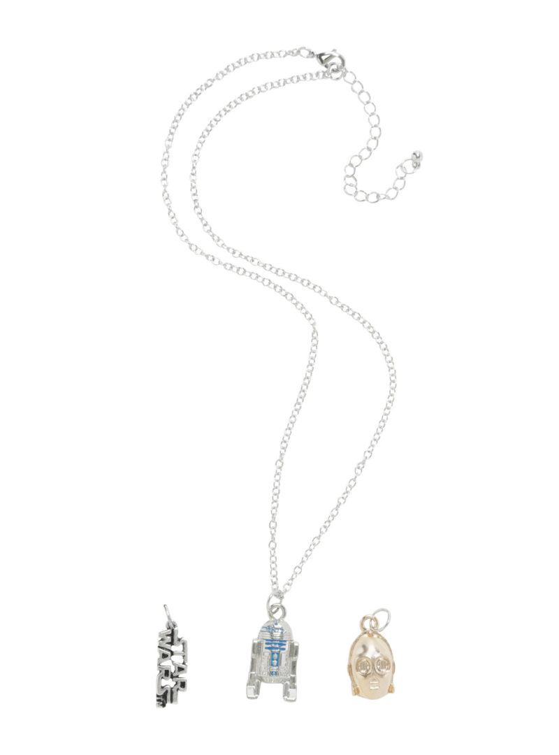 Star Wars droids charm necklace available at Hot Topic