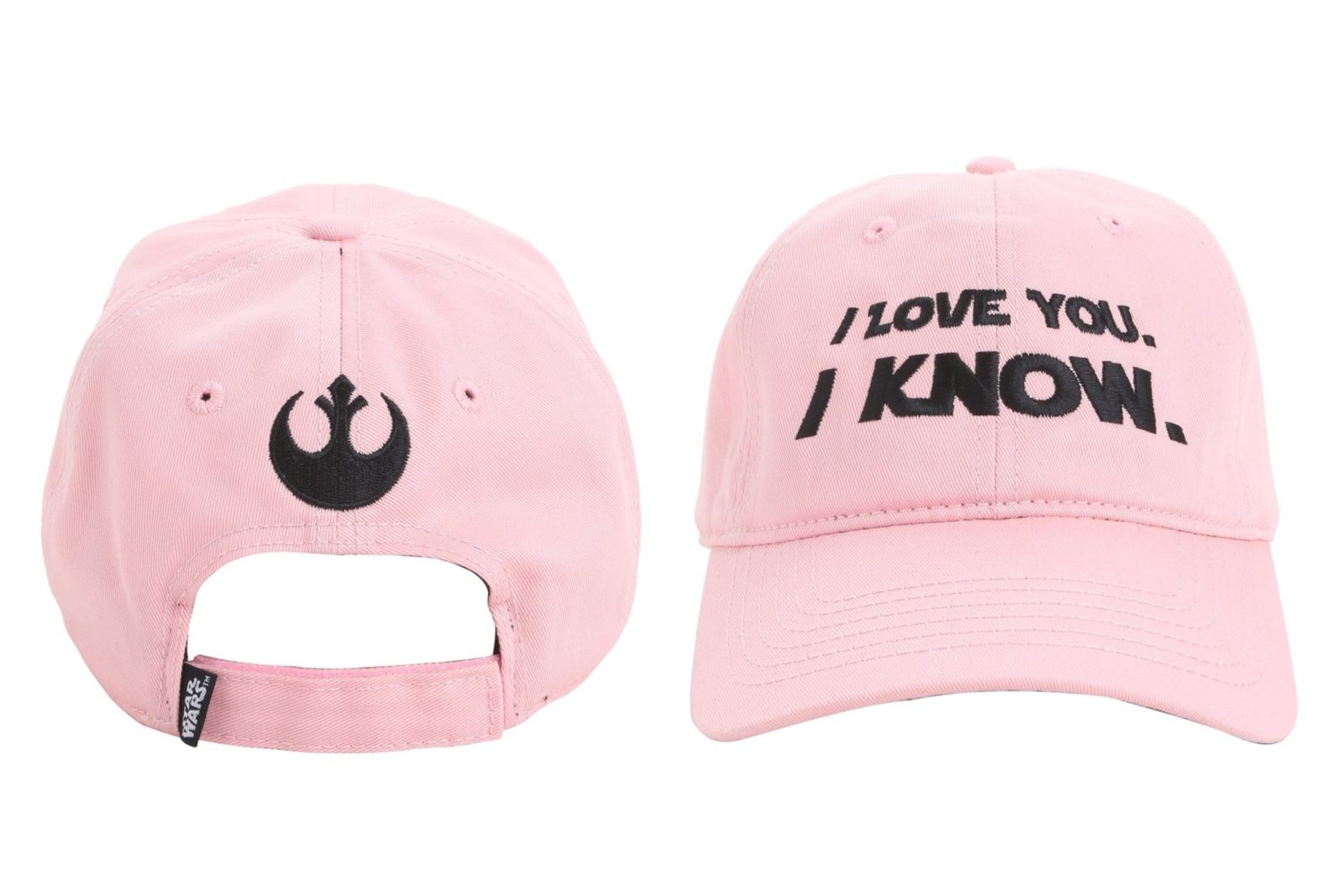 'I Love You' - 'I Know' pink cap available at Hot Topic