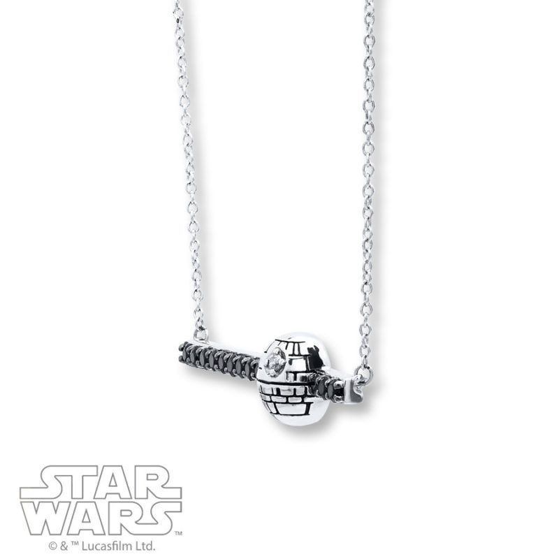 New Sterling Silver Death Star Sapphire necklace available from Kay Jewelers