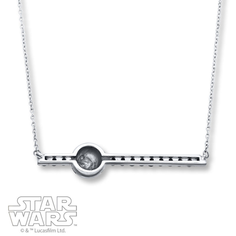New Sterling Silver Death Star Sapphire necklace available from Kay Jewelers