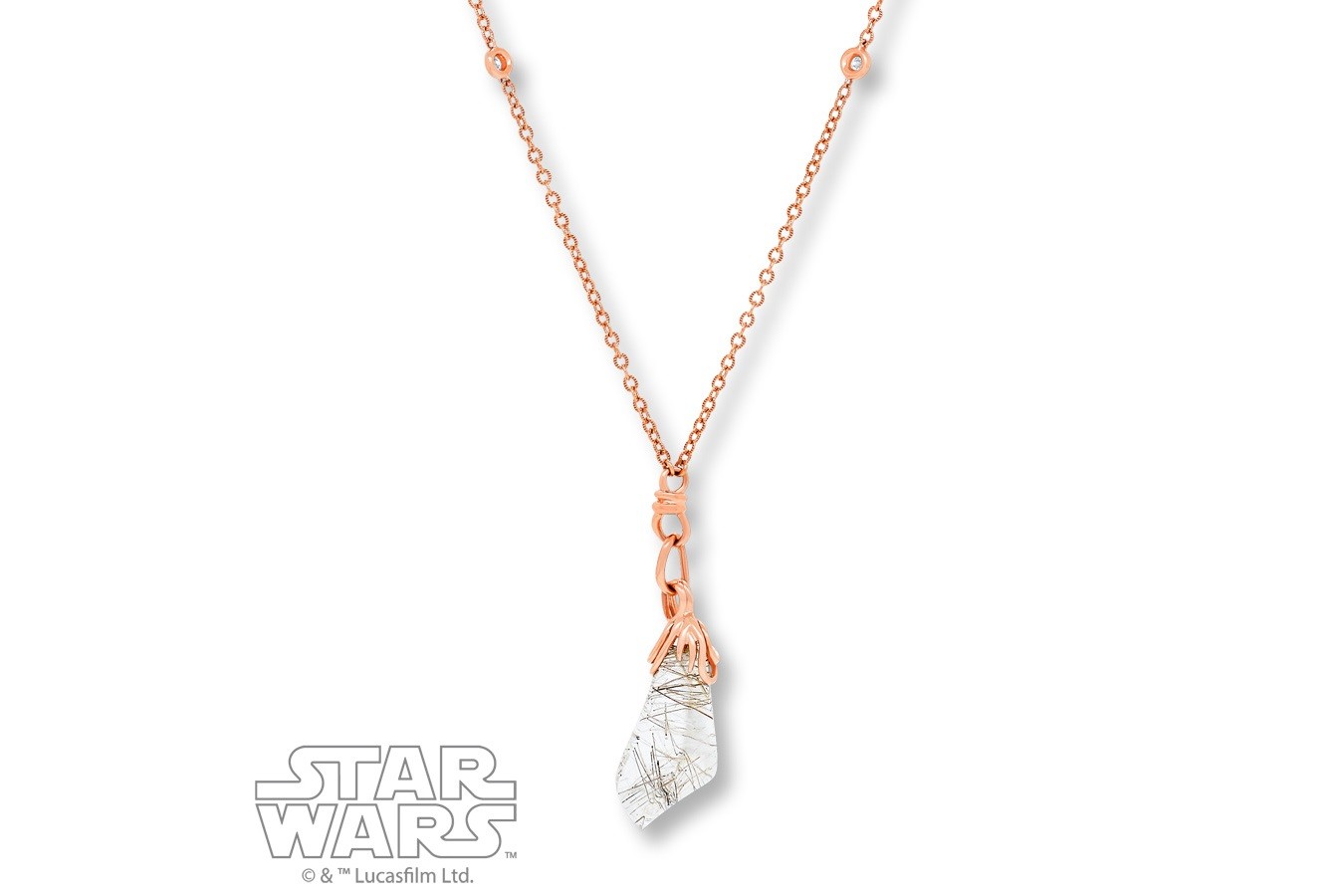 Rogue One Jyn Erso inspired Quartz crystal necklace by Kay Jewelers