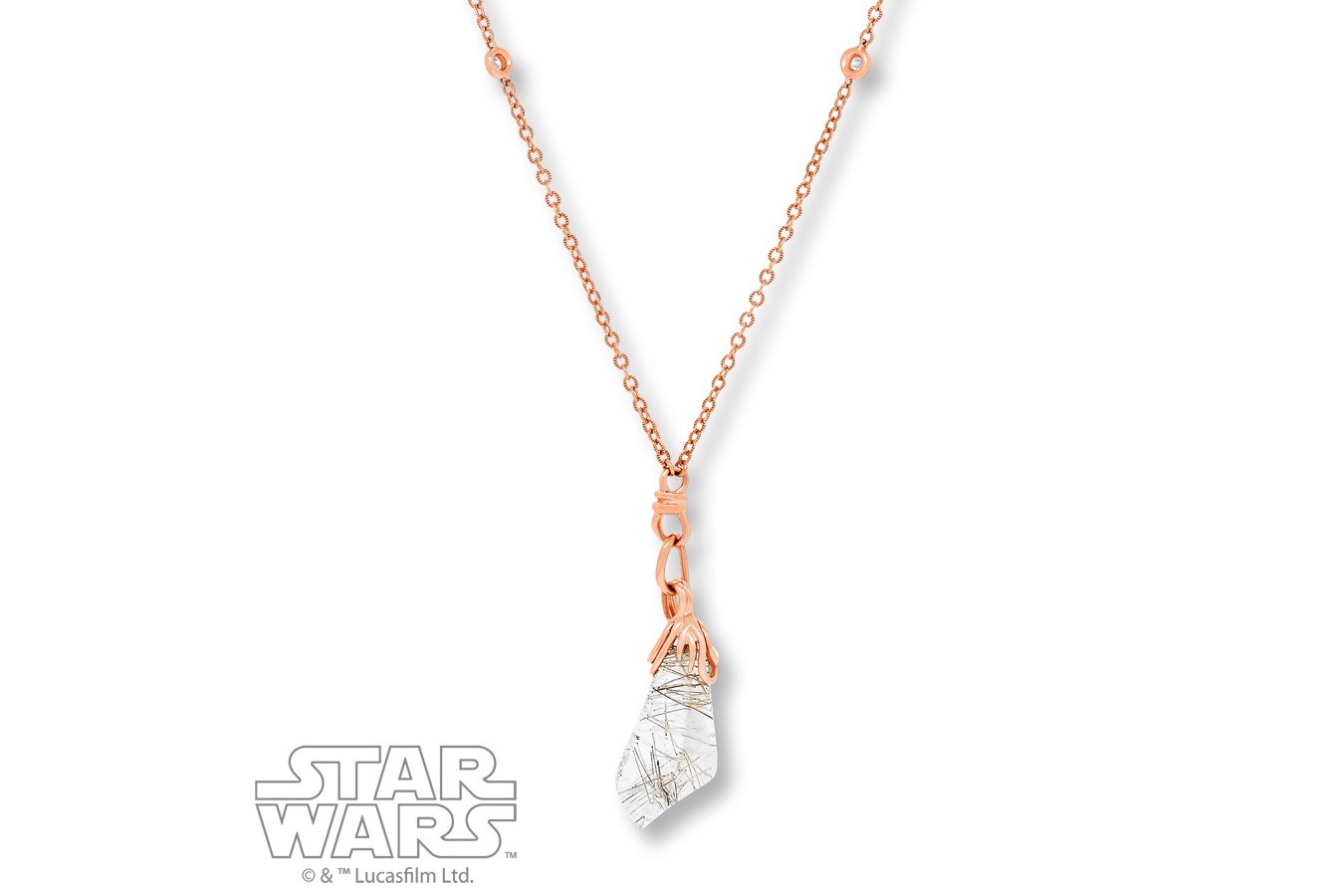 Jyn Erso inspired Quartz crystal necklace