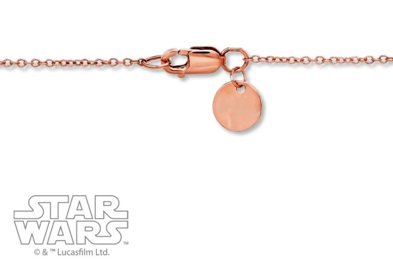 Kay Jewelers x Star Wars Rogue One Quartz crystal necklace (Sterling Silver/14K plated)