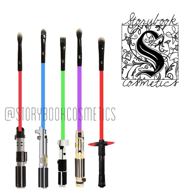 Lightsaber make-up brush concept by Storybook Cosmetics