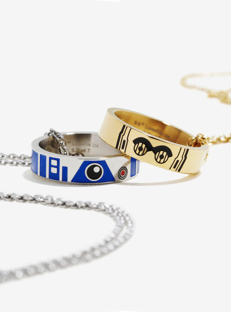 Star Wars Droids Best Friend ring necklace set available at Box Lunch