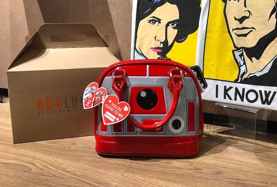New Loungefly x Star Wars Valentine's Day R2-R9 mini dome handbag exclusive to Box Lunch