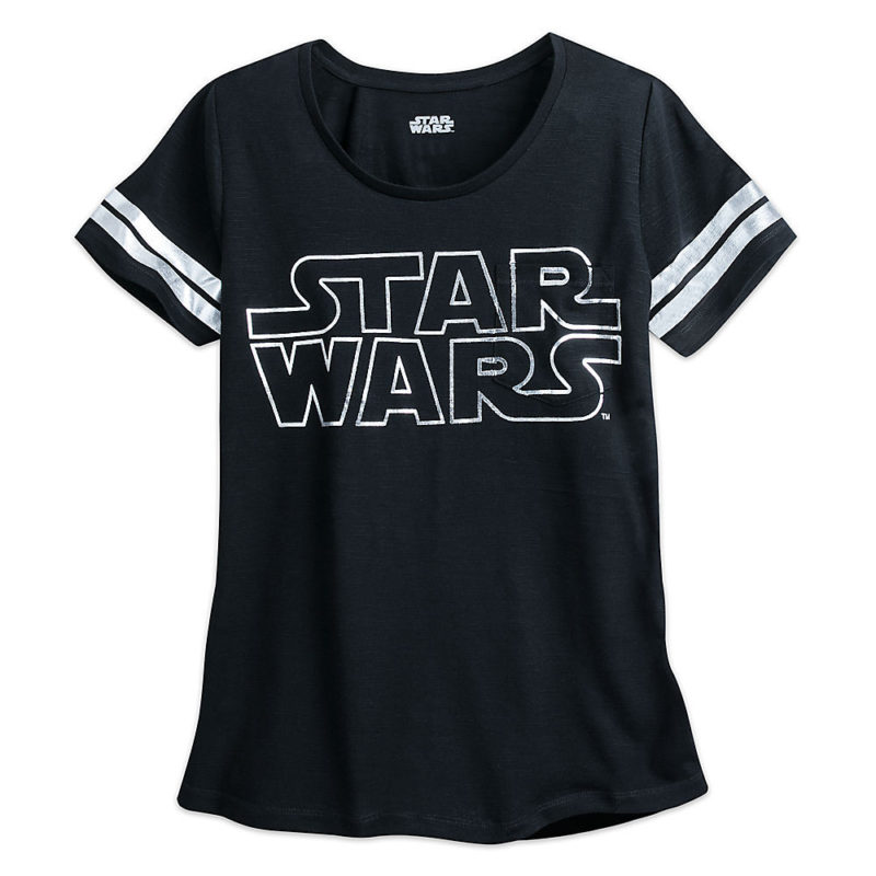 Women's Star Wars logo burnout football tee at the Disney Store