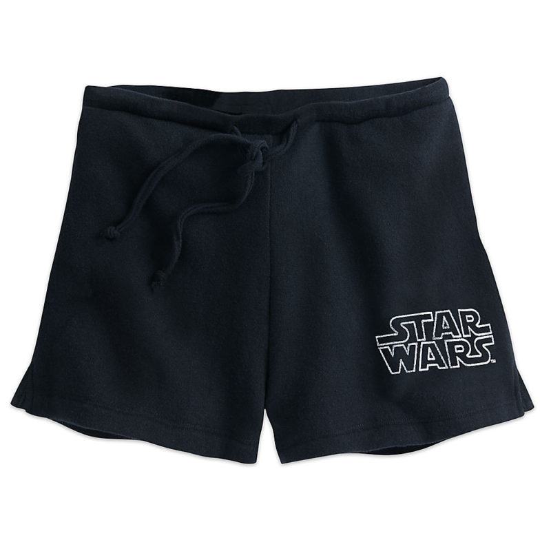 Women's Star Wars logo shorts at the Disney Store