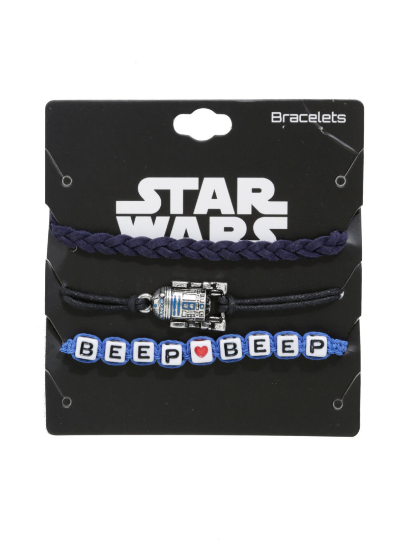 Star Wars R2-D2 Beep Beep cord bracelet set at Hot Topic