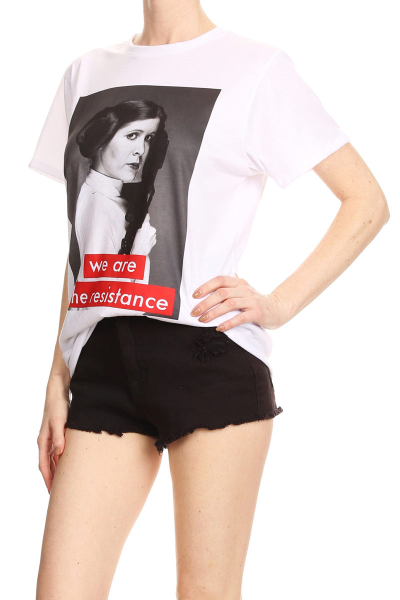 Star Wars Princess Leia 'We Are The Resistance' t-shirt by Poprageous