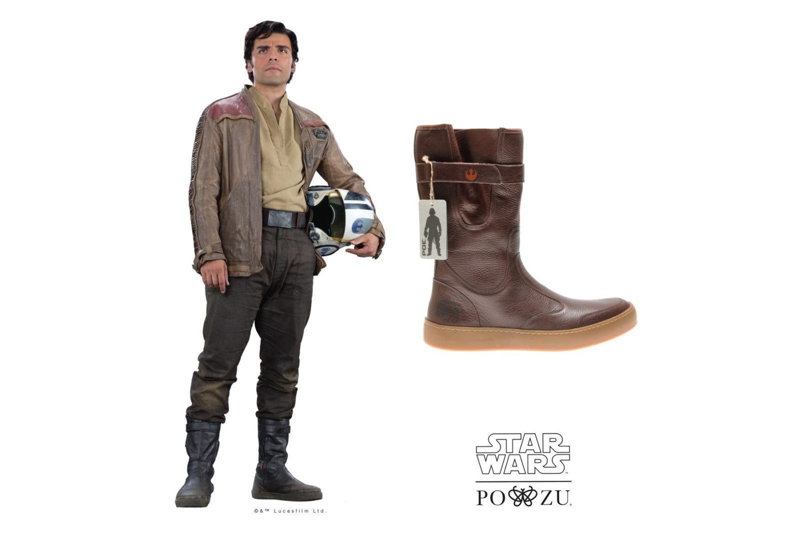 Po-Zu x Star Wars Poe Dameron boot preview