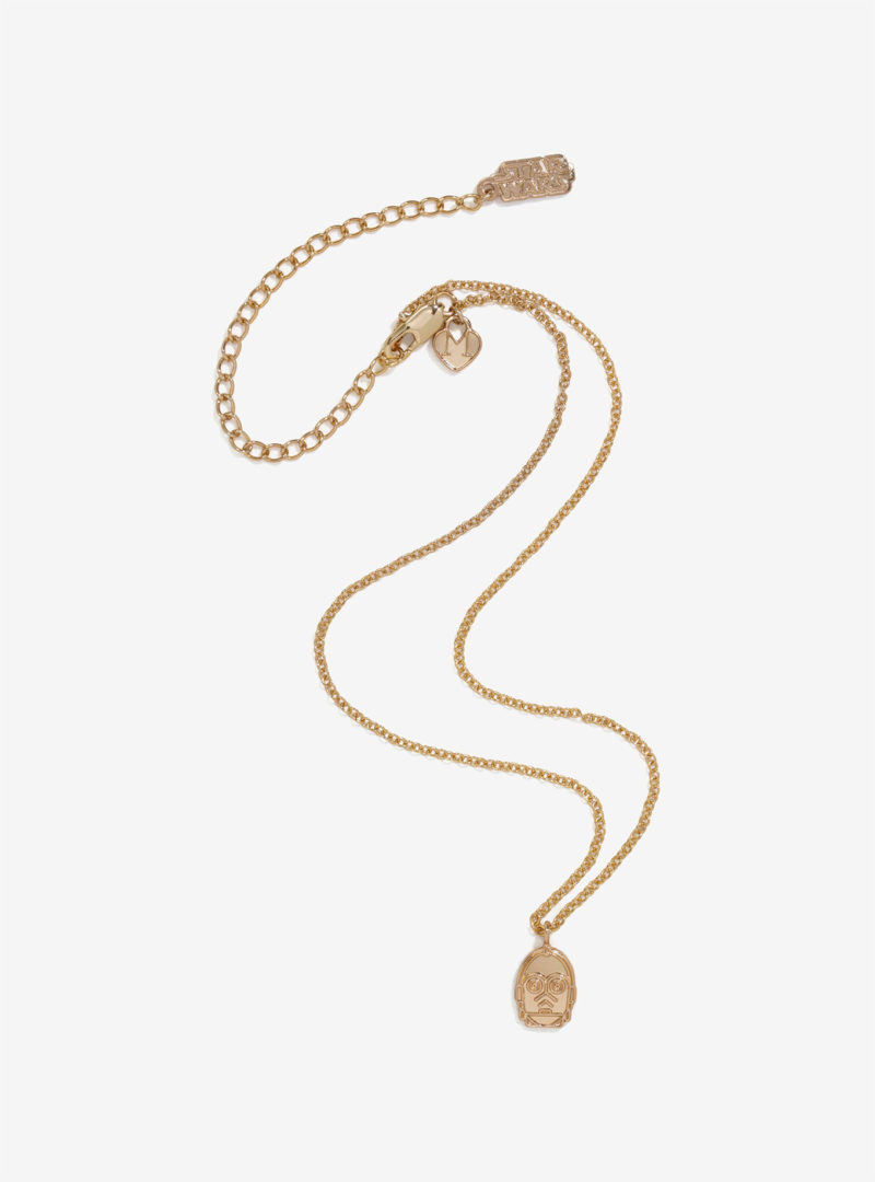 Love And Madness x Star Wars C-3PO gold necklace at Her Universe