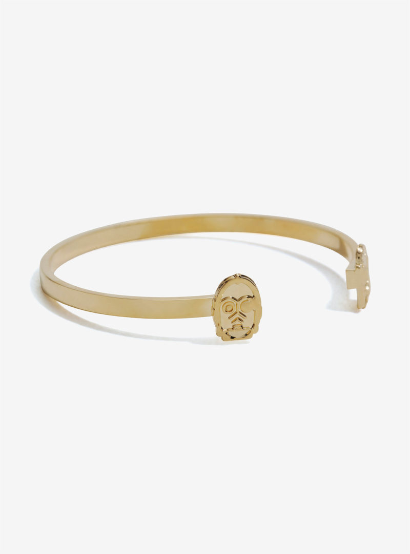 Love And Madness x Star Wars C-3PO & R2-D2 gold split cuff bangle bracelet at Her Universe