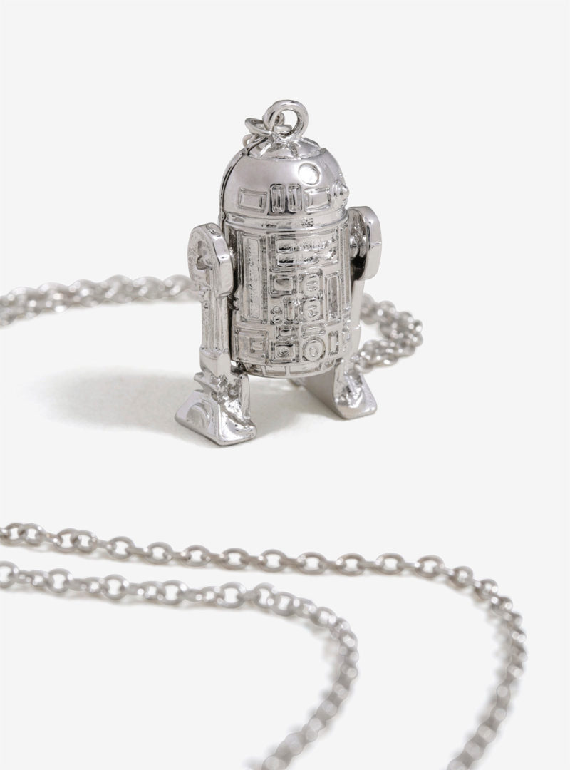 Love And Madness x Star Wars R2-D2 silver long chain necklace at Her Universe