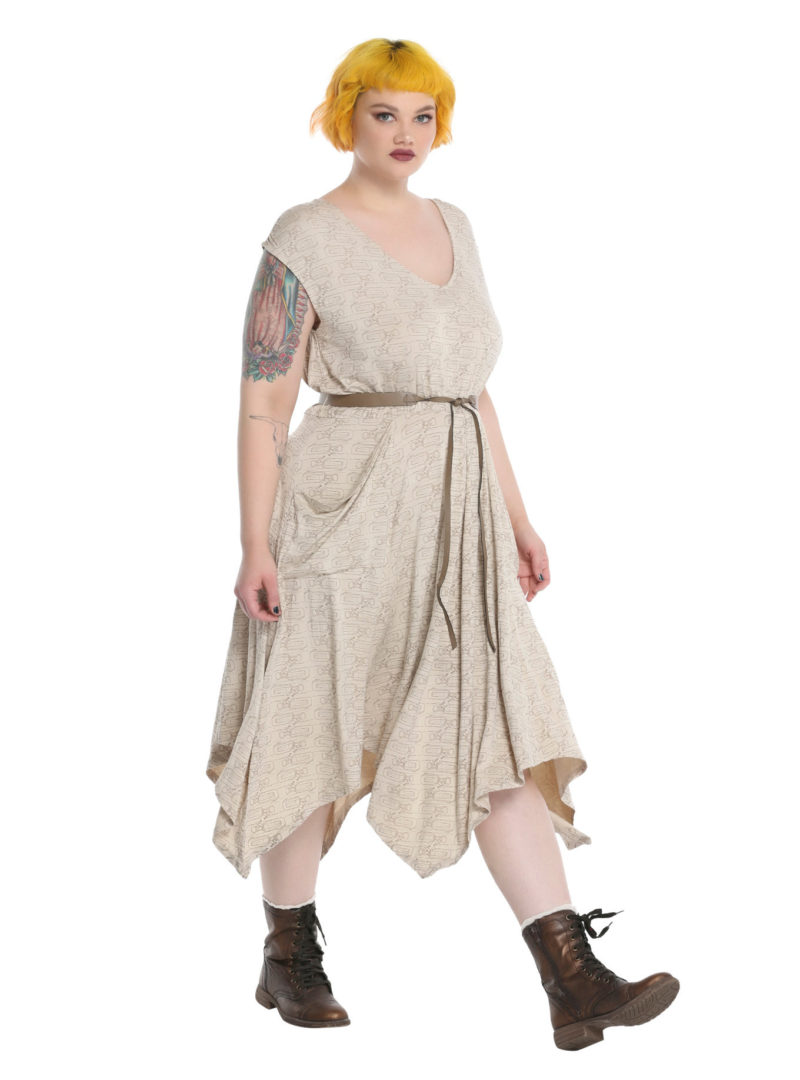 Women's plus size Her Universe x Star Wars The Force Awakens Rey dress at Hot Topic 