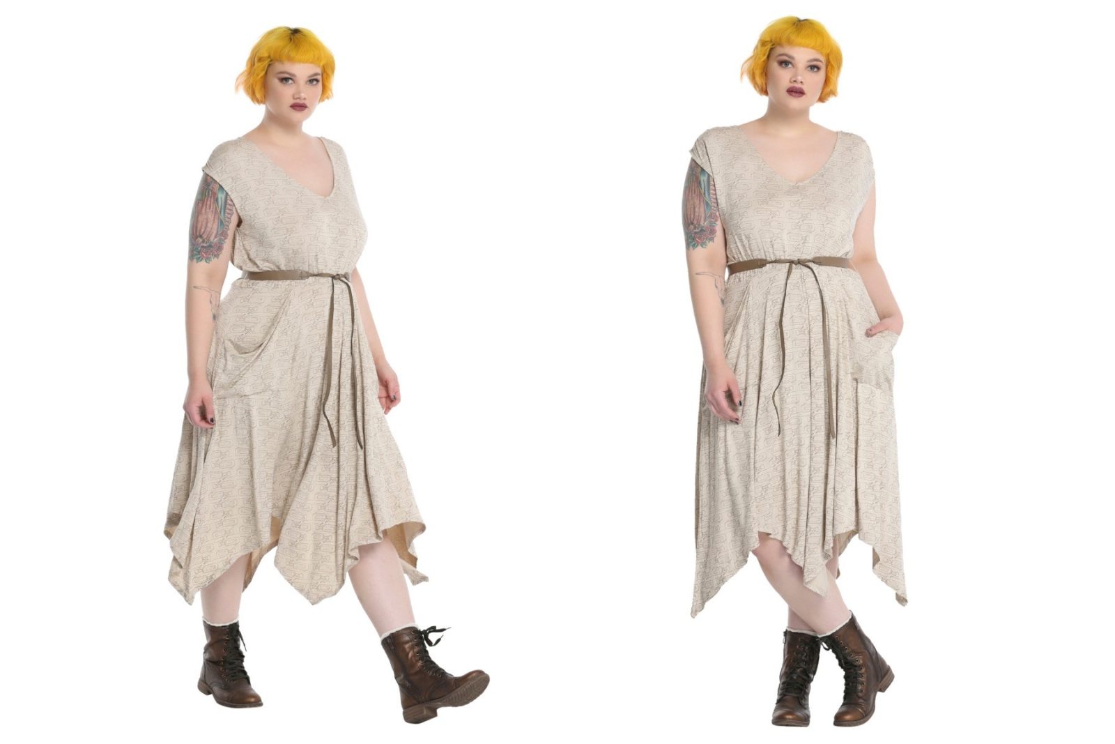 Women's plus size Her Universe x Star Wars The Force Awakens Rey dress at Hot Topic