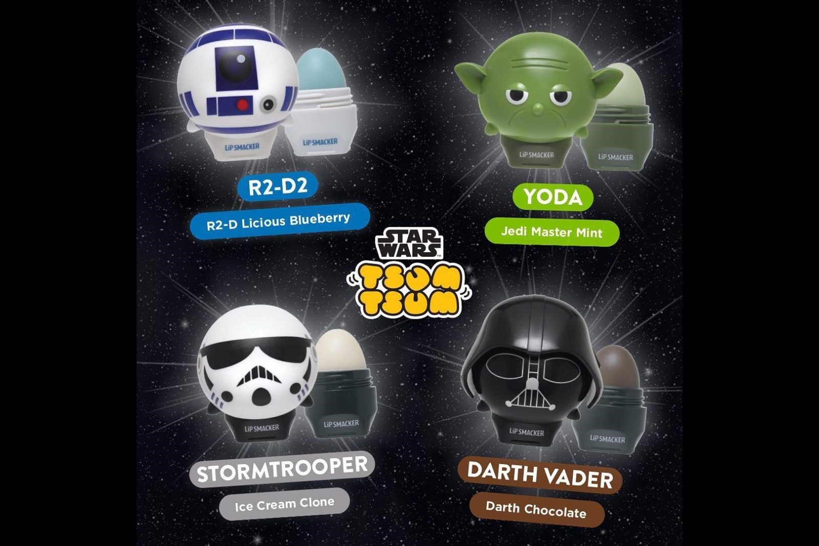 Lipsmacker x Star Wars Tsum Tsum lip balms