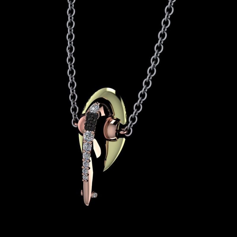 Paul Michael Design Star Wars Slave 1 bounty hunter inspired necklace