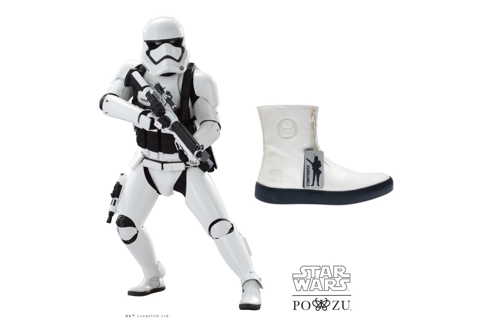 Po-Zu x Star Wars Stormtrooper boot preview