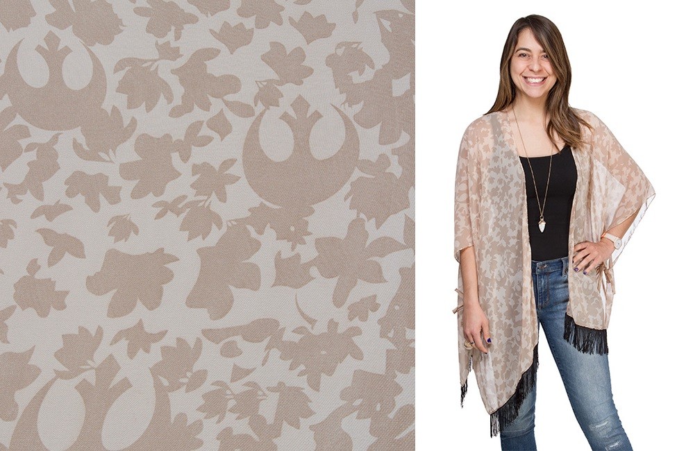 Floral Rebel kimono wrap at ThinkGeek