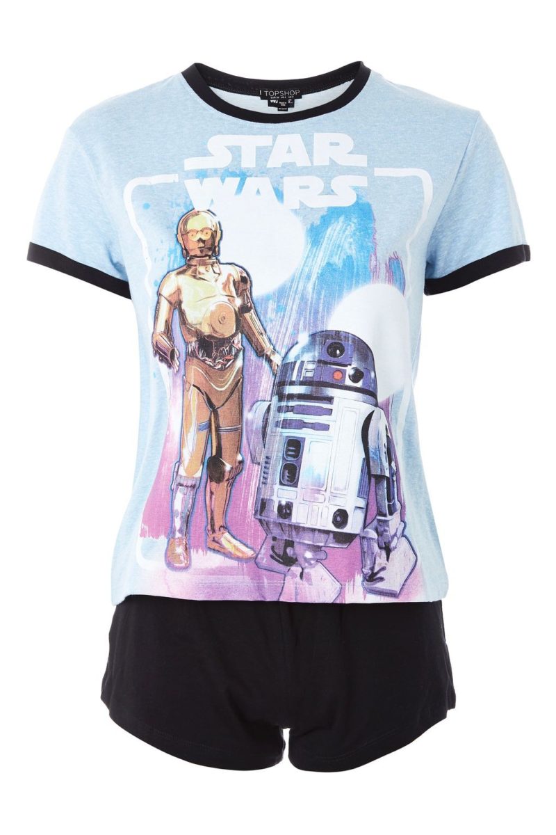 Women's Star Wars C-3PO R2-D2 pyjama set at Topshop