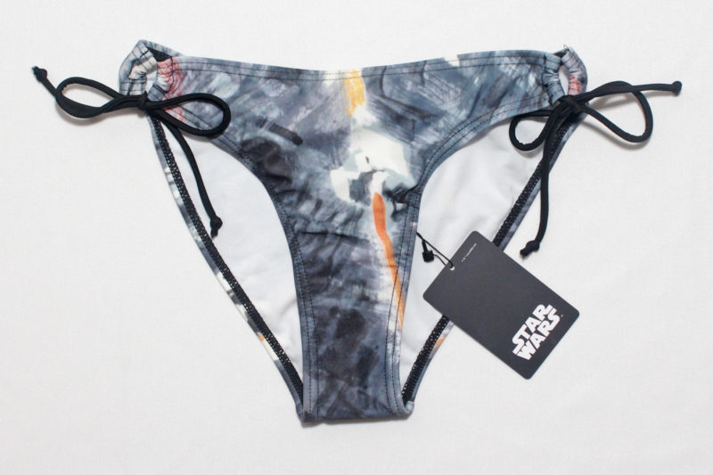 Women's Musterbrand x Star Wars Death Star Battle artwork bikini swimwear set
