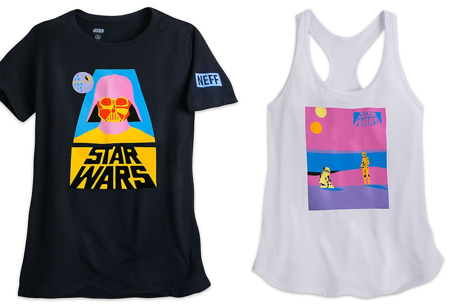 Women's Neff x Star Wars fashion collection at the Disney Store