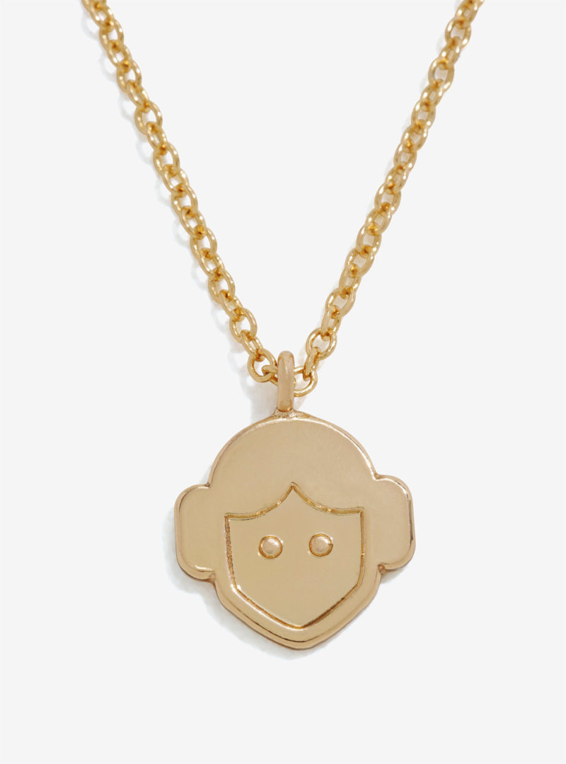 Love And Madness x Star Wars Princess Leia gold tone necklace at Her Universe