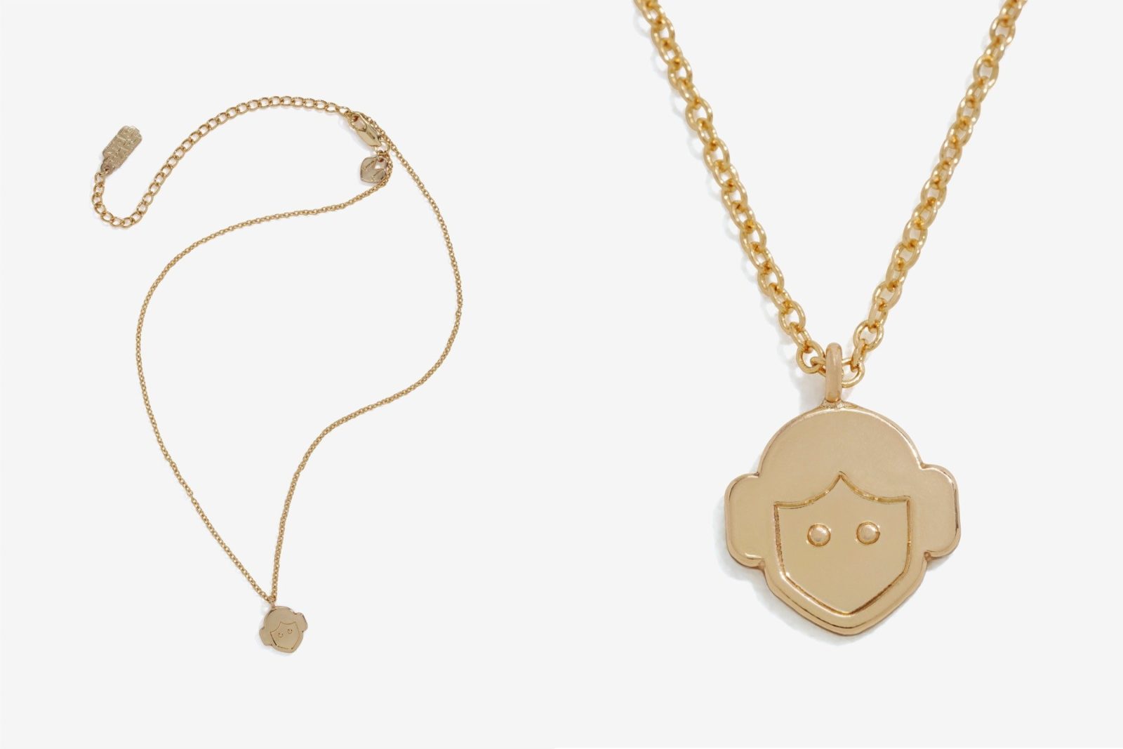 Love And Madness x Star Wars Princess Leia gold tone necklace at Her Universe