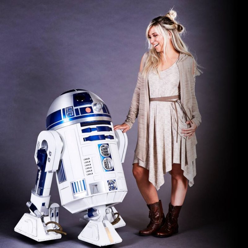 Her Universe x Star Wars The Force Awakens Rey cardigan and dress at Celebration Orlando