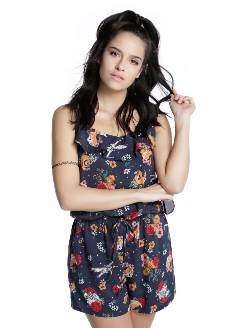 Her Universe x Star Wars Floral Rebellion romper at Hot Topic