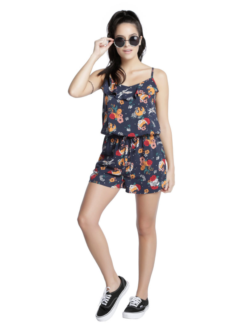 Her Universe x Star Wars Floral Rebellion romper at Hot Topic
