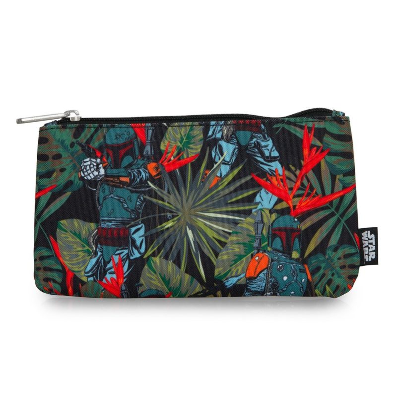 Loungefly x Star Wars Boba Fett Bright Leaves coin purse cosmetic bag