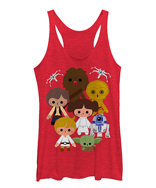 Star Wars Fashion on sale at Zulily - women's Star Wars Heroes tank top