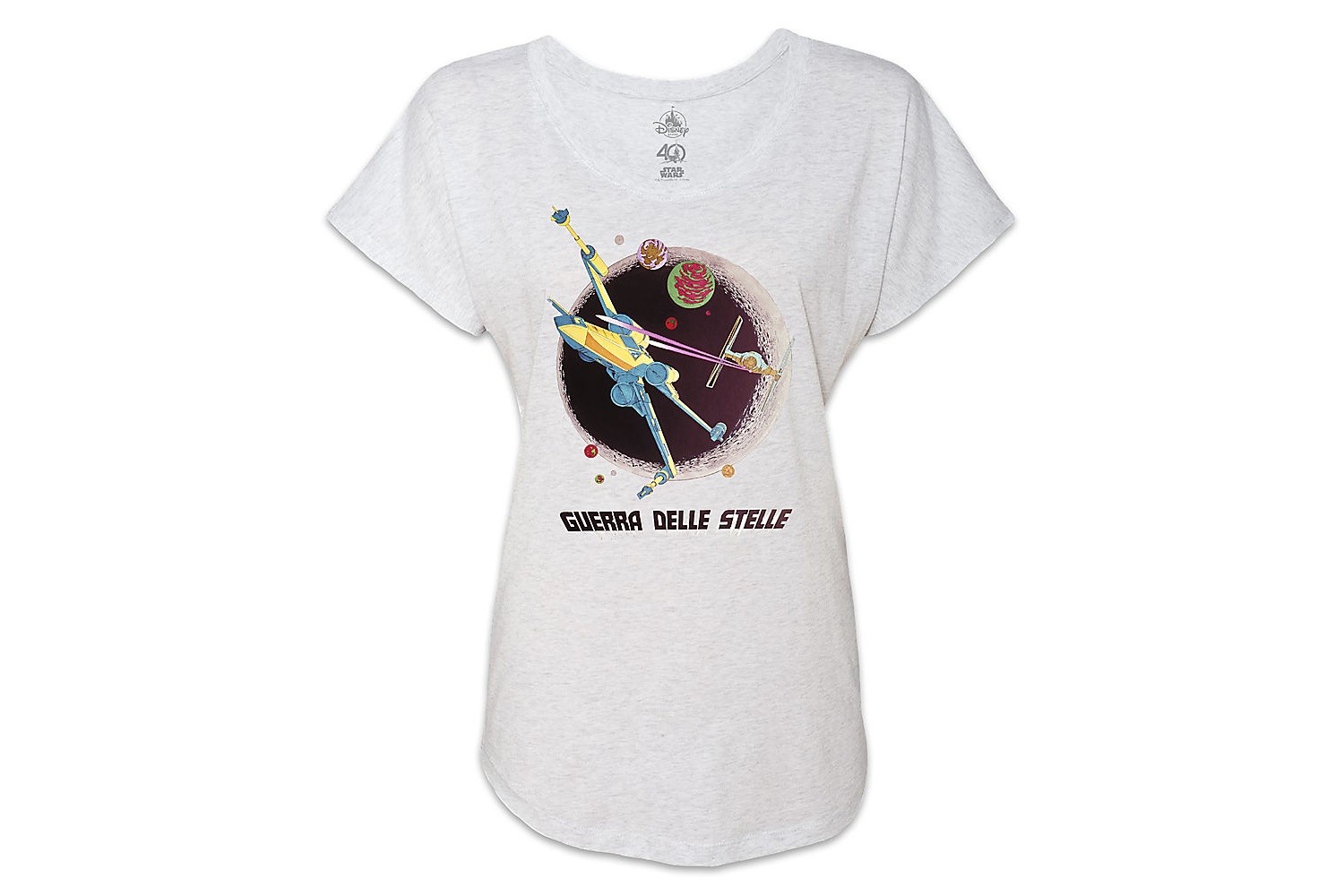Women's Star Wars 40th Annivesary limited release t-shirt at the Disney Store