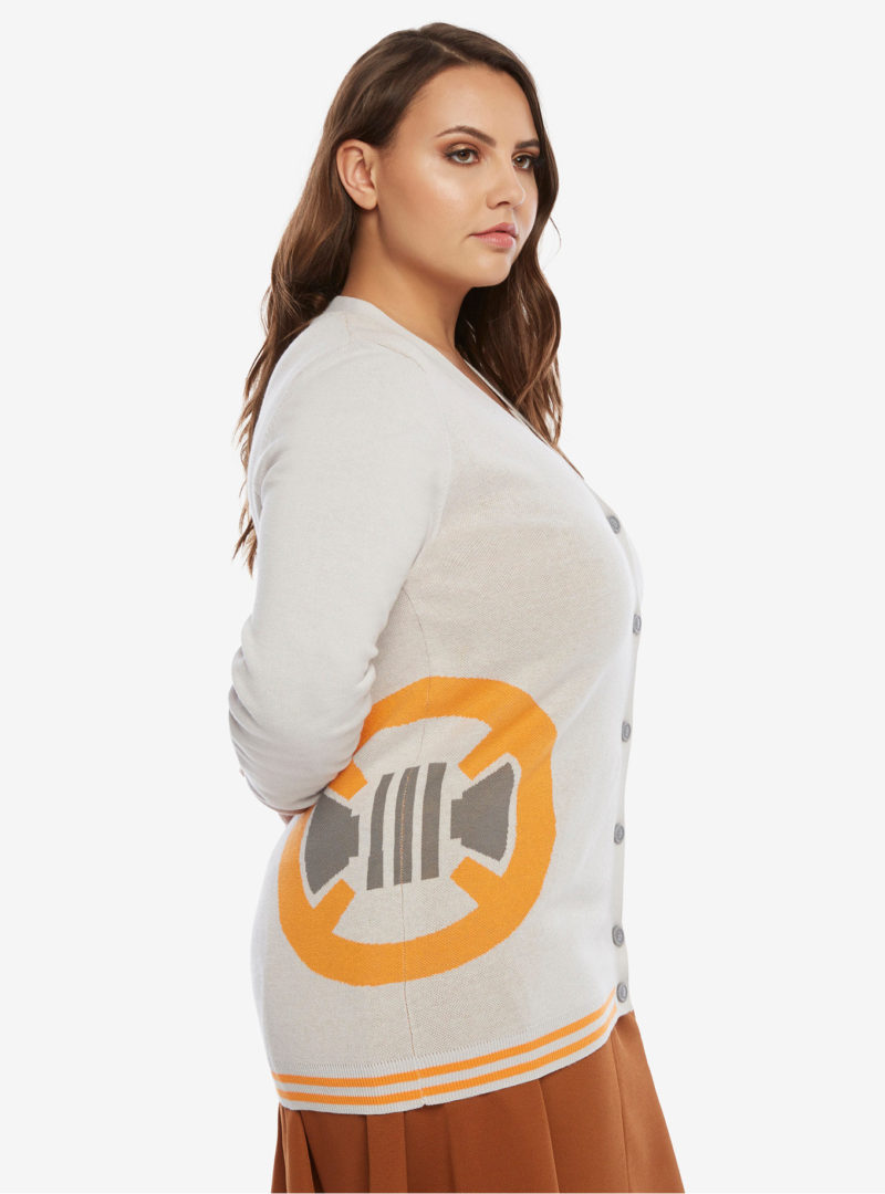 Women's plus size Her Universe x Star Wars The Force Awakens BB-8 boyfriend style cardigan