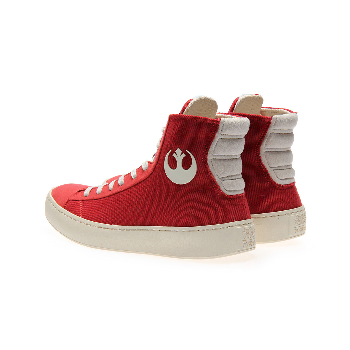 Po-Zu x Star Wars women's The Force Awakens Resistance sneakers (red version)