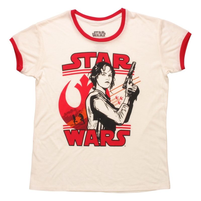 Women's Star Wars Rogue One Jyn Erso ringer t-shirt at Stylin Online
