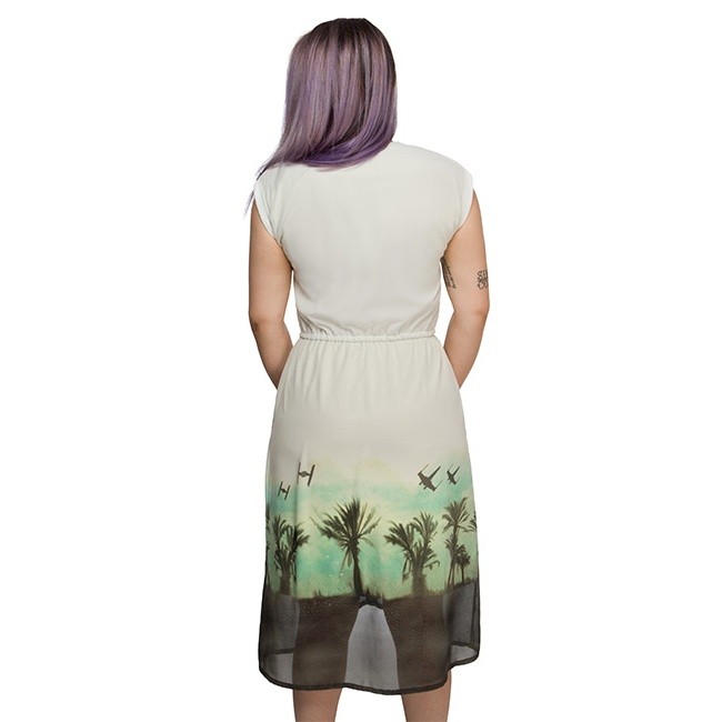 Women's We Love Fine x Star Wars Rogue One Scarif Rebel Desert sleeveless dress at ThinkGeek