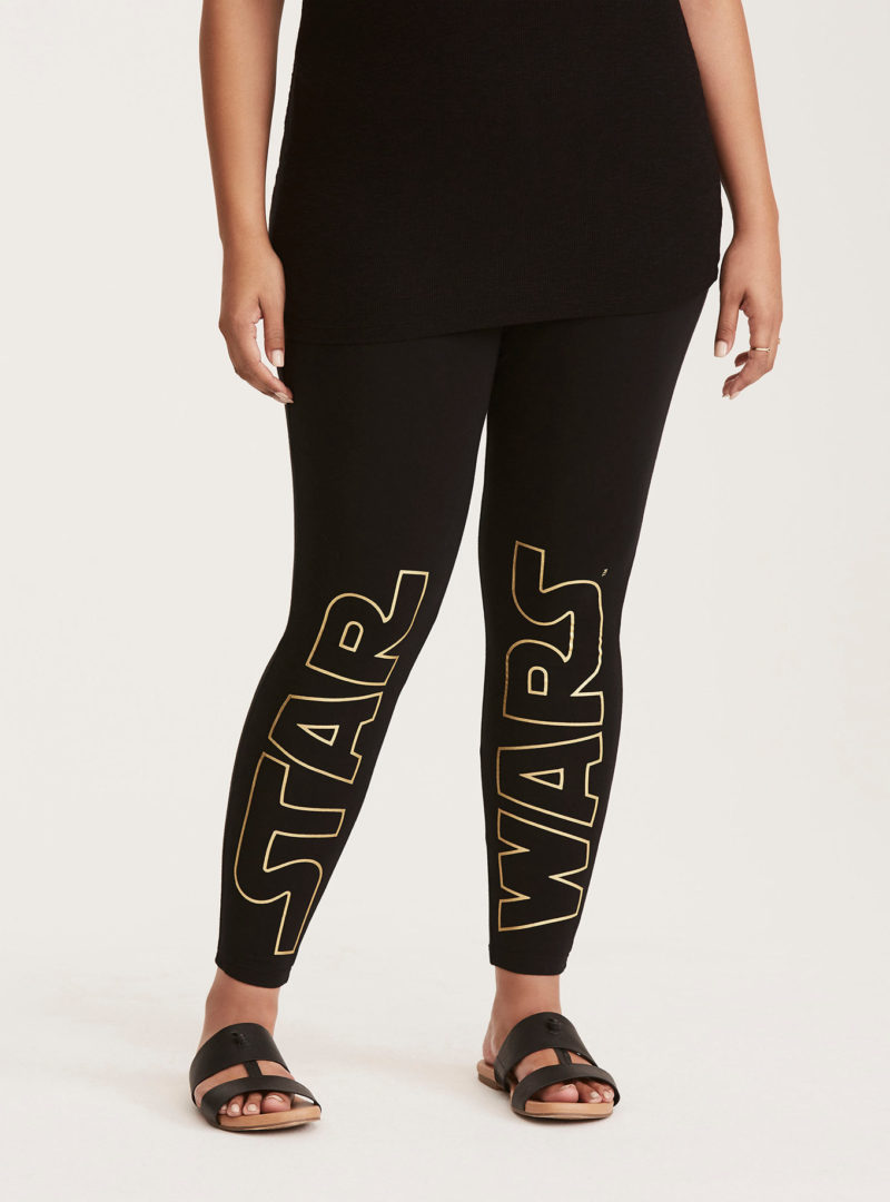 Women's plus size Star Wars logo leggings at Torrid