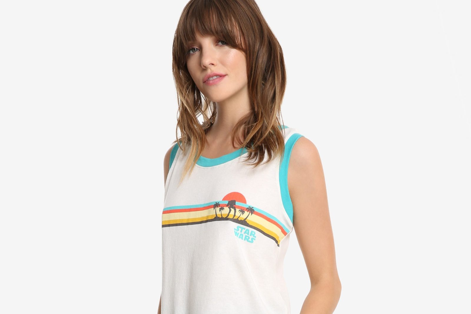 Women's Her Universe x Star Wars Rogue One Scarif AT-ST Tropics tank top at Box Lunch
