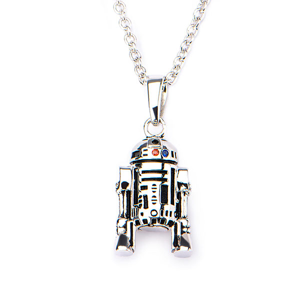 Star Wars Sterling Silver R2-D2 necklace at ThinkGeek
