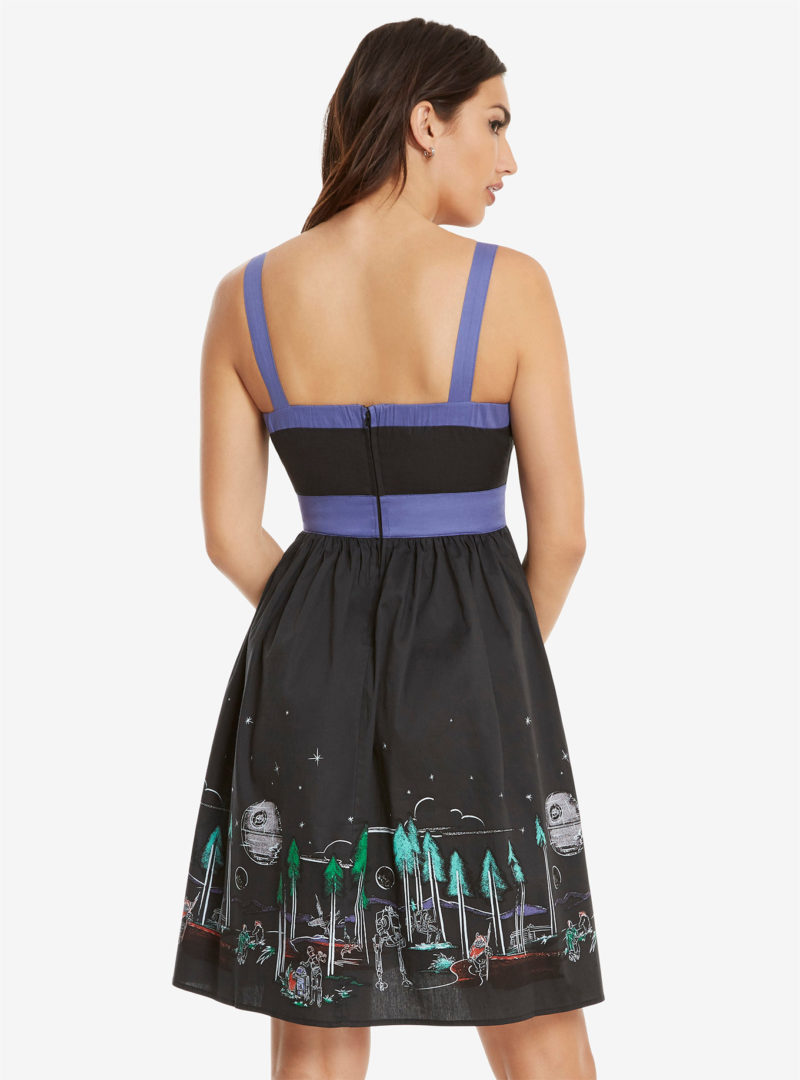 Women's Her Universe x Star Wars Endor landscape retro style dress at Box Lunch