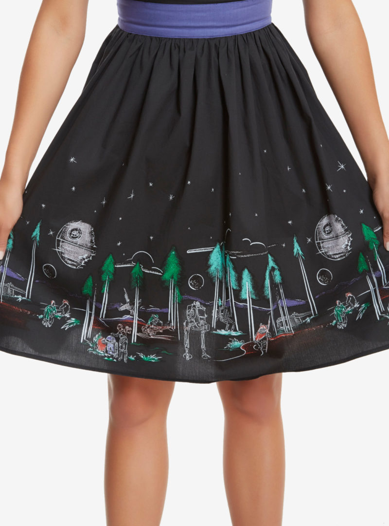 Women's Her Universe x Star Wars Endor landscape retro style dress at Box Lunch