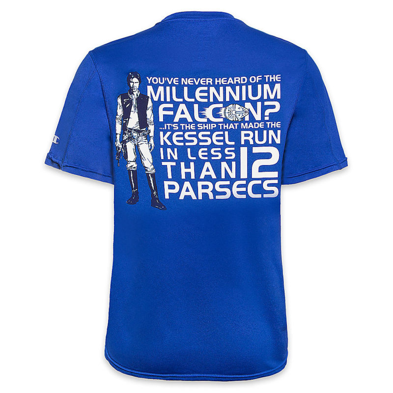 Adult Unisex Run Disney x Star Wars Han Solo Millennium Falcon Kessel Run Challenge 2017 t-shirt at the Disney Store